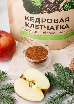 Кедровая клетчатка Cedar Immuno, 250 г  псиллиум, яблоко, мелисса - Сибирский кедр фото 4