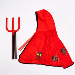 Карнавальный набор «Милый черт»: плащ с капюшоном и жезл