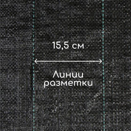 Агроткань застилочная, с разметкой, 5×3.2 м, плотность 100 г/м², полипропилен, Greengo, Эконом 50%