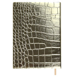 Ежедневник недатированный ESCALADA, А6+, 160 л., арт. 64220/ 20 КРОКО МЕТАЛЛИК ЗОЛОТОЙ  фото 11
