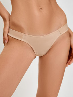 31204122238 Трусы стринги-бразилиано жен 3шт. Elyana бежевый с черным - Infinity Lingerie фото 2