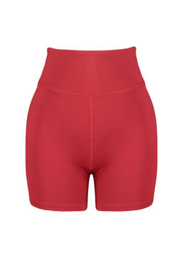 TRENDYOLMILLA K?rm?z? F?rcal? Soft Kumas Ic Bel Cep Detayl? Orme Spor Sort/K?sa Tayt THMSS24TY00020 фото 16