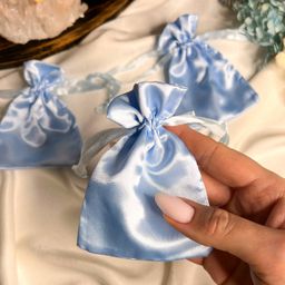 Мешочек: Атлас голубой (3 шт)