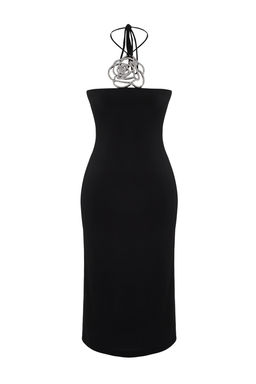 Siyah Astarl? Parlak Tas Aksesuarl? Orme S?k Abiye Elbise TPRSS24EL00198 - Trendyolmilla фото 7