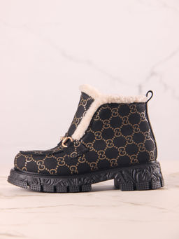 Ботинки EDART 307. PODYUM141 bl. черный гуччи/шерсть - Ed'art фото 16