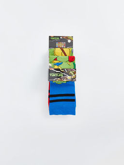 Ninja Kaplumba?alar Bask?l? Erkek Soket ?orap 5li - Waikiki фото 3