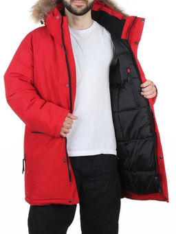 6655 RED Куртка мужская зимняя "Аляска" (200 гр. холлофайбер)