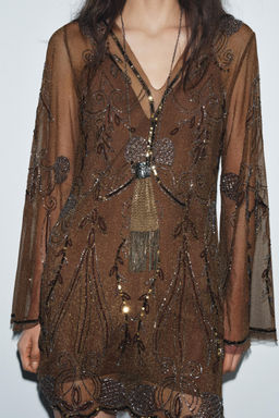 ZW COLLECTION LIMITED EDITION EMBROIDERED DRESS - Zara фото 4