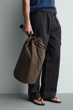 BOLSO SACO T?CNICO / Verde Caqui - Zara фото 2