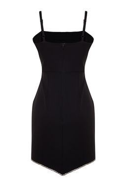 Siyah Parlak Tasl? Dokuma K?sa S?k Abiye Mezuniyet Elbisesi TPRSS23EL00091 - Trendyolmilla фото 9