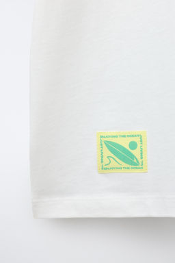 CAMISETA ESTAMPADO BEST VIBES / Blanco
