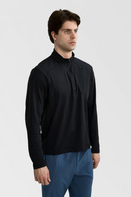 Лонгслив Черный Guanjun Hiking LS Tee - Anta фото 2
