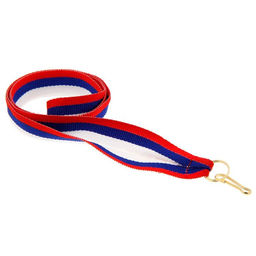 Цена за 10 шт. Лента для медали, триколор