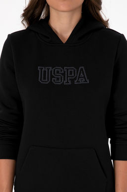 Kad_n Siyah _ardonlu Kap__onlu Basic Sweatshirt - U.s. polo assn фото 6
