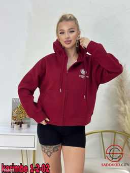 Женская однотонная толстовка - Bruno фото 5