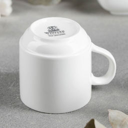 Кружка штабелируемая Wilmax, 250 мл, фарфор, белая