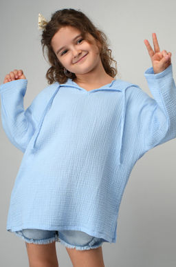 Детская хлопковая пляжная туника из муслина Happyfox