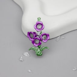 Брошь Арт. 3V-7584-W - MyGemma фото 3