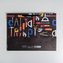 Цена за 2 шт. Пакет подарочный крафтовый, упаковка, Happy birthday, L 40×31×11.5 см