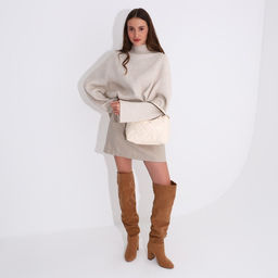 Сумка-багет на молнии, цвет бежевый - Simaland фото 9