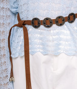 Лонгслив+топ #КТ2979, голубой