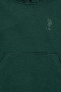 Erkek _ocuk Koyu Ye_il Kap__onlu Basic Sweatshirt - U.s. polo assn фото 3