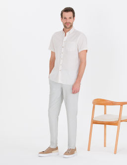 Bej Regular Fit K_sa Kollu G_mlek - Pierre cardin фото 4