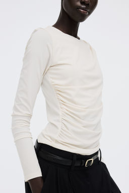 Top drapeado de punto - H&m фото 5