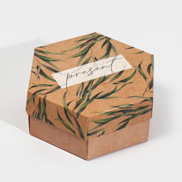 Коробка подарочная складная, упаковка, «Present», 15 х 13 х 6 см