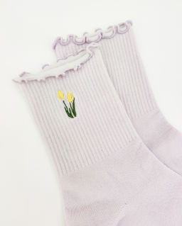 Носки р.35-40 Тюльпан Сиреневые - Krumpy фото 5
