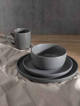 Тарелка плоская D21,5 серый керамика