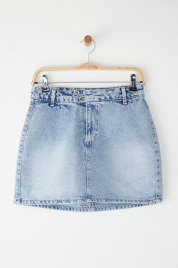 Mavi More Sustainable Yuksek Bel Mini Denim Sort Etek TWOSS25SR00079