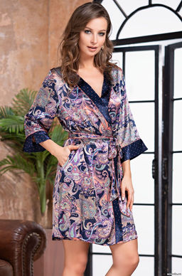 Etro Короткий халаткимоно Mia-Amore с рукавом