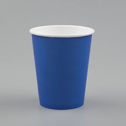 Цена за 50 шт. Стакан бумажный Синий 250 мл, диаметр 80 мм