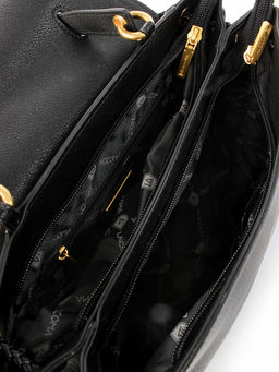 LACCOMA сумка Y2390-черный натуральная кожа полиэстер фото 6