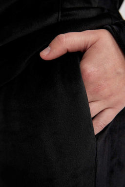 Бархатные спортивные штаны стандартного кроя для джоггеров - Defacto фото 5