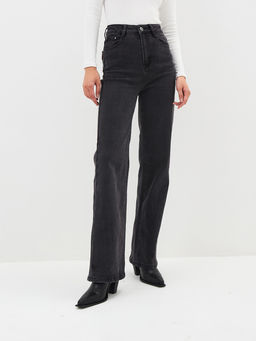 Женские джинсы широкие с высокой посадкой - Mossmore фото 47