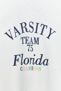 SLOGAN SLUB T-SHIRT - Zara фото 30