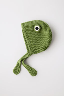 100% WOOL FROG BEANIE LIMITED EDITION - Zara фото 11