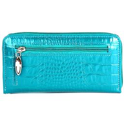Портмоне женское Cayman-405К н/к, 3 отд, 11 карм, на молнии, бирюза кайман (72) 153232  фото 2