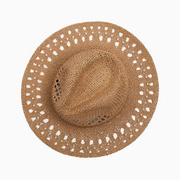 Шляпа женская с декором MINAKU, коричневая, размер 56-58