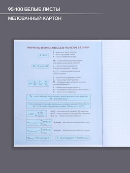 Тетрадь предметная Комикс Аниме 48 листов в клетку Химия, со справочным материалом, обложка мелованный картон, УФ-лак (полный), блок офсет - Calligrata фото 4