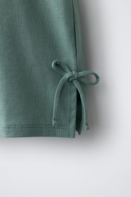 CAMISETA DETALLE PUNTO CROCHET / Verde medio - Zara фото 4