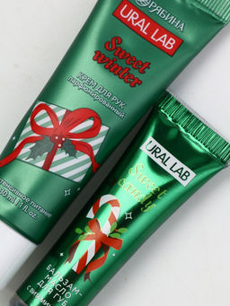 Новогодний подарочный набор косметики Winter Magic Stories: крем для рук и бальзам для губ, URAL LAB