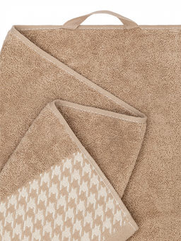 Полотенце для тела 70x130 бежевый махровая ткань