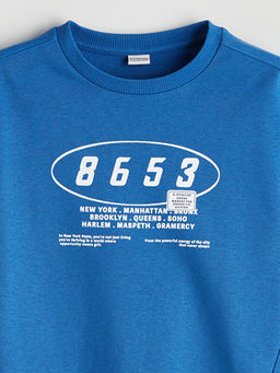 Bisiklet Yaka Erkek ?ocuk Sweatshirt