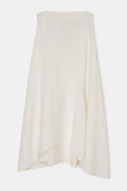 Beyaz Tencel Uzun Maxi Etek TWOSS26ET00108