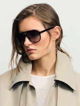 Солнцезащитные очки в пластиковой оправе / Zarina  фото 4