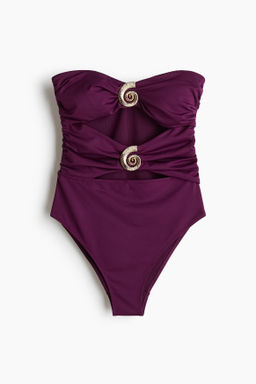 Traje de ba?o bandeau con relleno High Leg