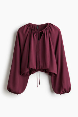 Blusa con bajo burbuja